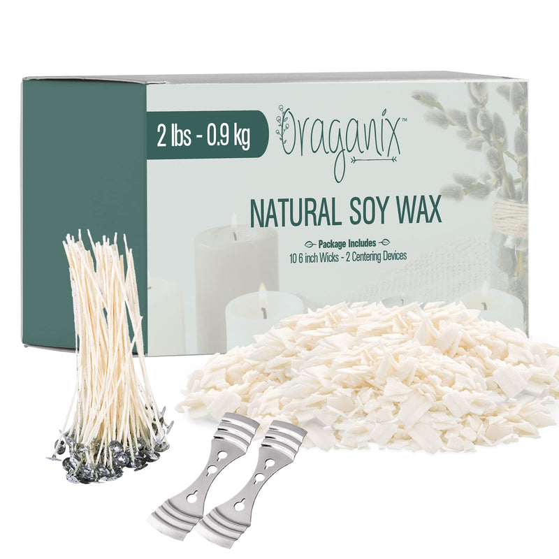 Natural Soy Wax Diy Candle Making Kit And Candle Making Supplies - 2 Lbs Premium