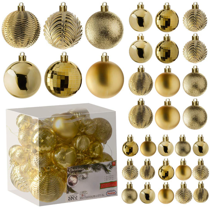 Christmas Ball Tree Ornaments - Gold Ornaments For Christmas Tree - Gold