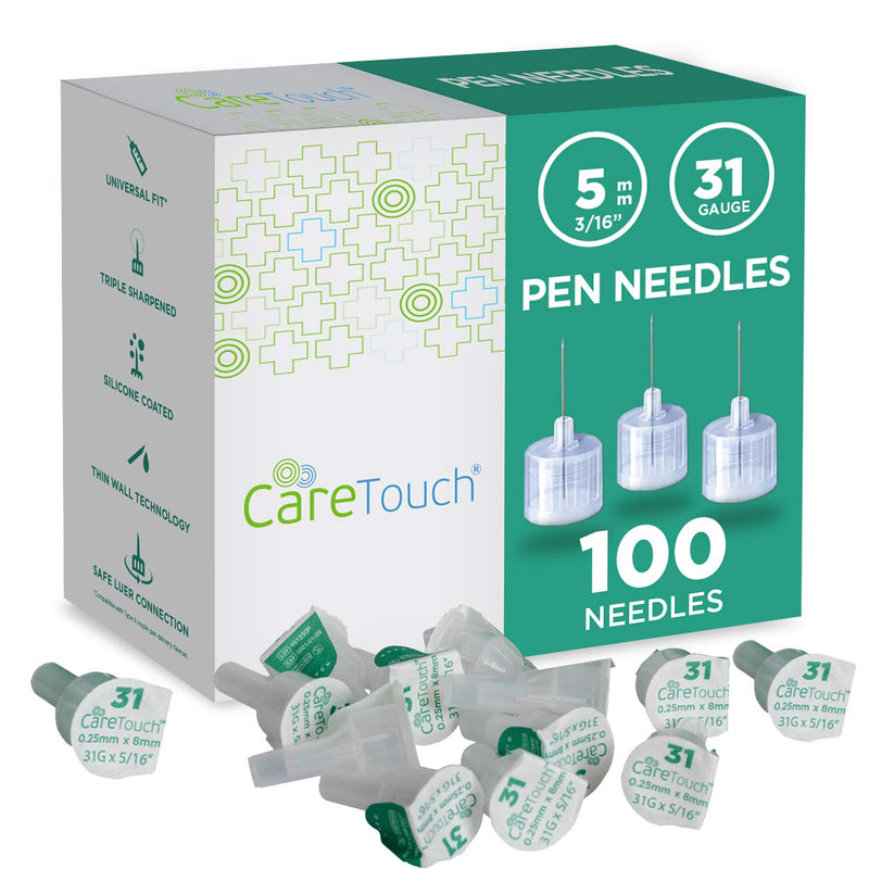 Ctpn31316 Pen Needles, 31 Gauge, 3/16" Size, Pack Of 100 - Diabetic Pen