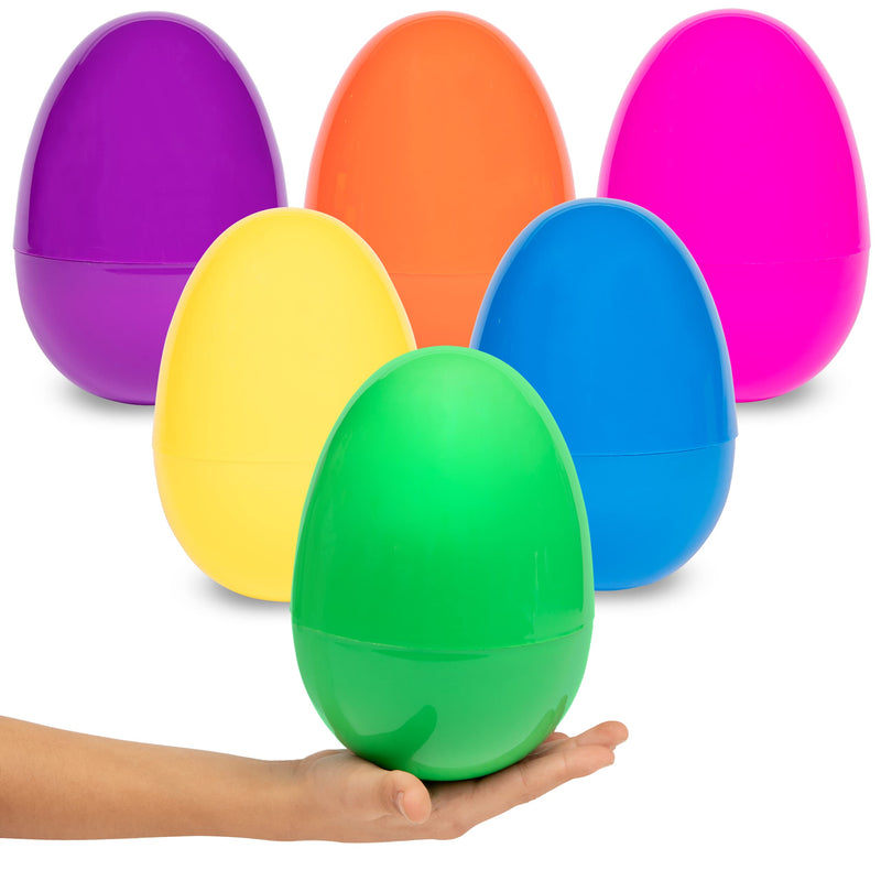 Fillable Plastic Jumbo Giant 12 Pieces Easter Egg - 12 Piece Empty Extra Large