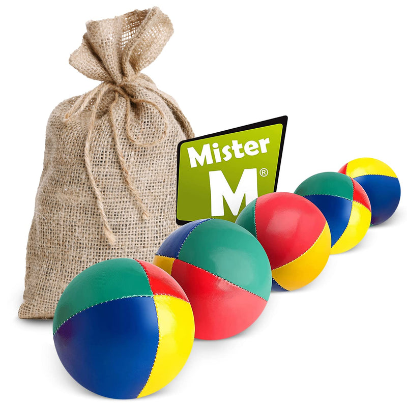 3 Juggling Balls In Beige Jute Bag  Easy To Grip  Waterproof Coating And Eco