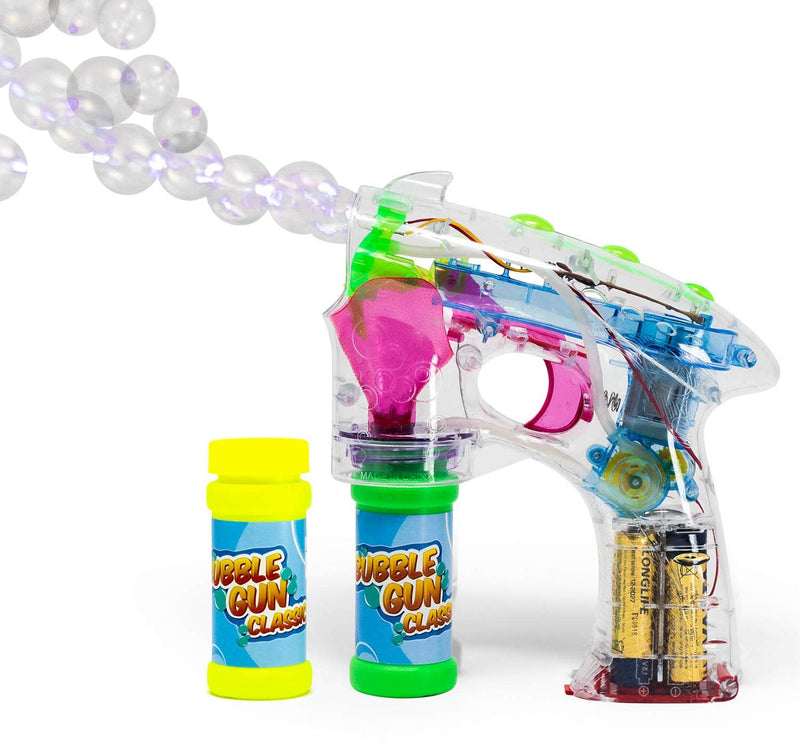 Bubble Gun Blower For Kids 20 - Classic (Boys & Girls)  Toy Blaster + 2x Soap