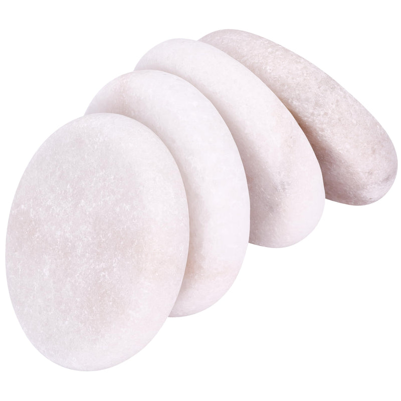 Marble Stone Therapy Set - 4-Piece Cold Massage Stones For Neck Cooling, Facials