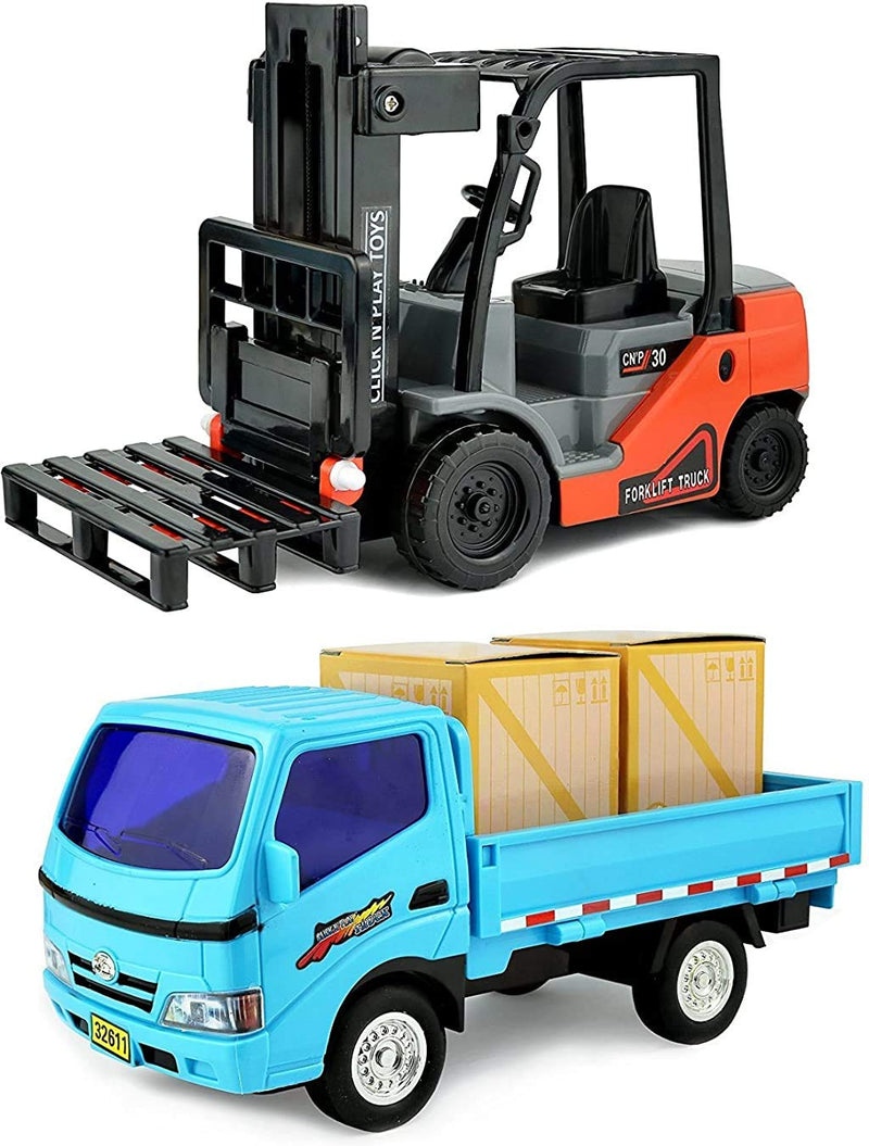 Forklift & Truck Play Set  Toy Truck Machines, Farm/Construction Toys, Dump