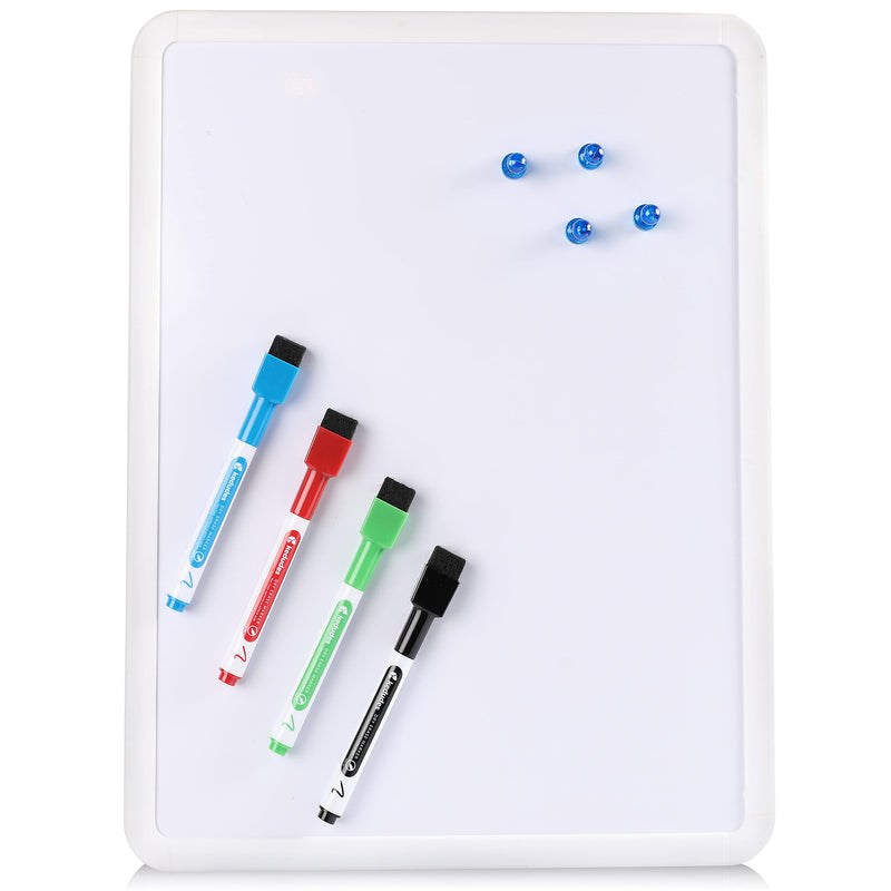 Magnetic Dry Erase Board 11" X 14" Includes Board Dudes Srx Magnetic 6-Pack Dry