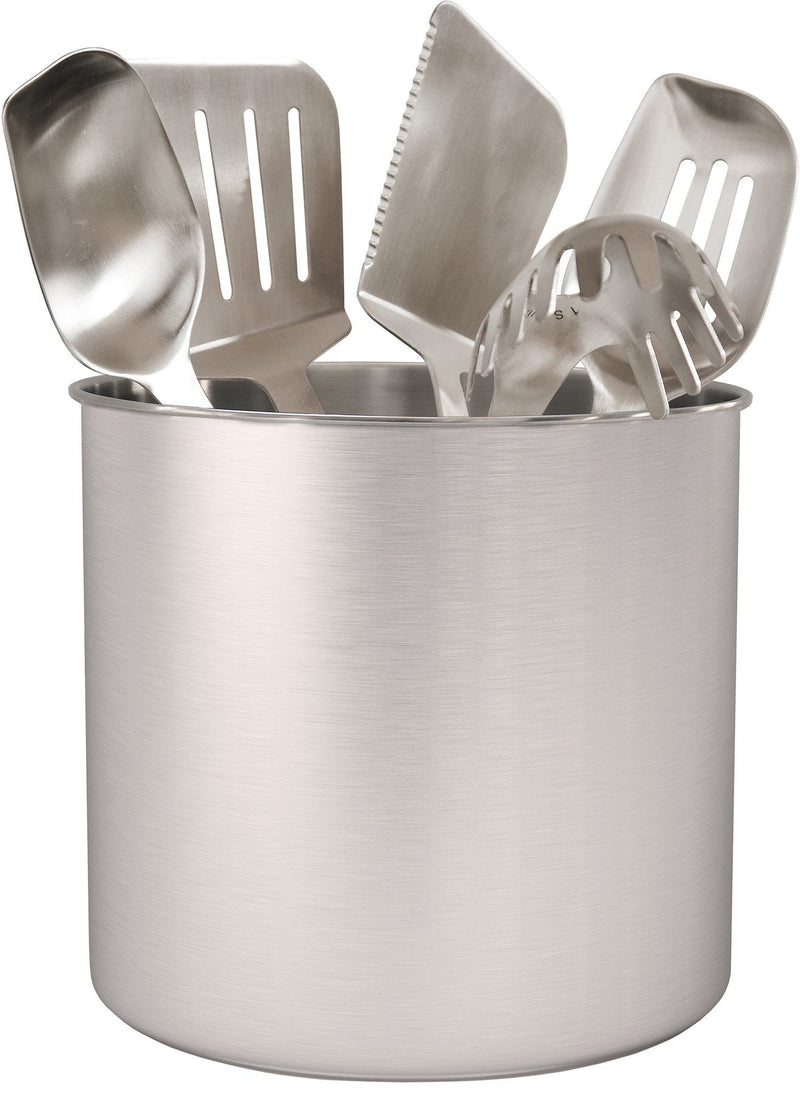 Stainless Steel Utensil Holder Jumbo, Kitchen Utensils Holder 7" X 7"