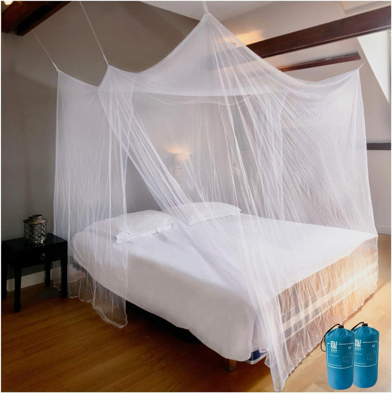 Luxury Mosquito Bug Net For Bed Canopy, Tent For Single To Twin Xl, Camping