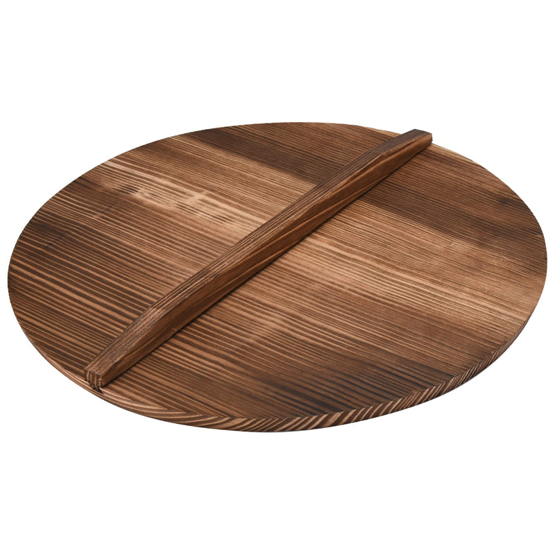 Wok Pan Wooden Lid - Cooking Pot Wood Cover - Enhance Your Cooking