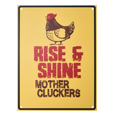 Signs Funny Chicken Coop Decor - Heavy-Duty, Lightweight, Yard & Garden Art - 9"