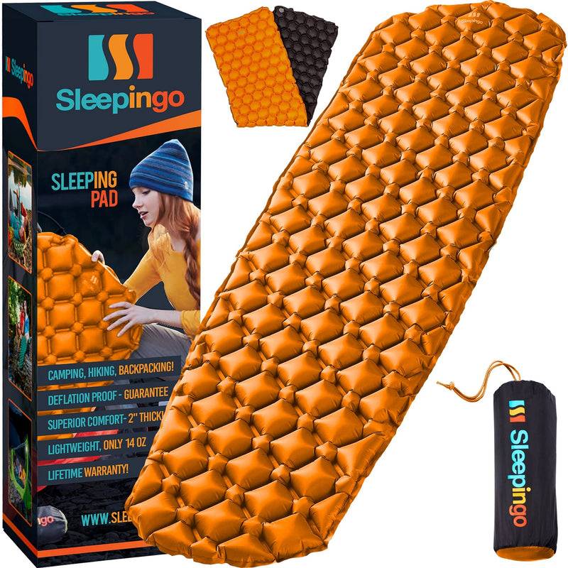 Sleeping Pad Backpacking Ultralight Mat For Camping, Hiking - Lightweight