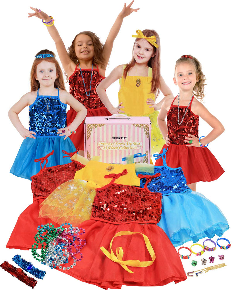 Princess Dress-Up Clothes For Little Girls, 25 Accessories  Toddler Pretend