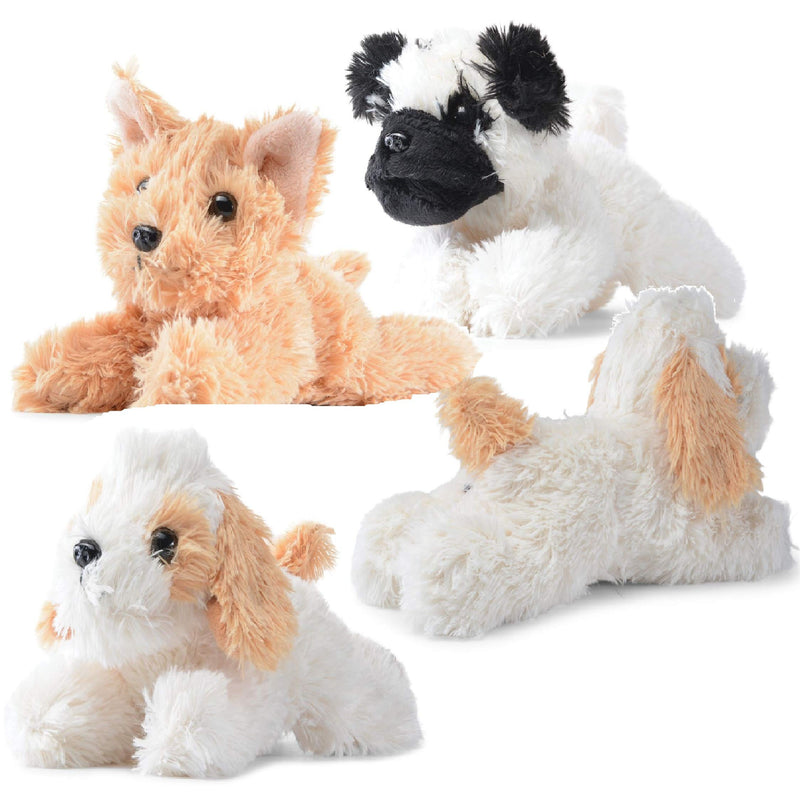 Stuffed Puppies - Set Of 4 Cute Dog Toy Stuffed Animals For Girls And Boys  6