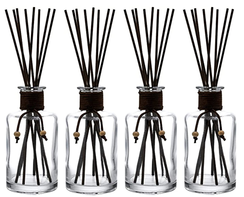 Diffuser With Sticks Set Of 4 75 Oz  Empty Refillable Glass