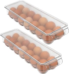 Refrigerator Organizer Bins For Eggs - Eggs Container For Refrigerator - 14 Egg