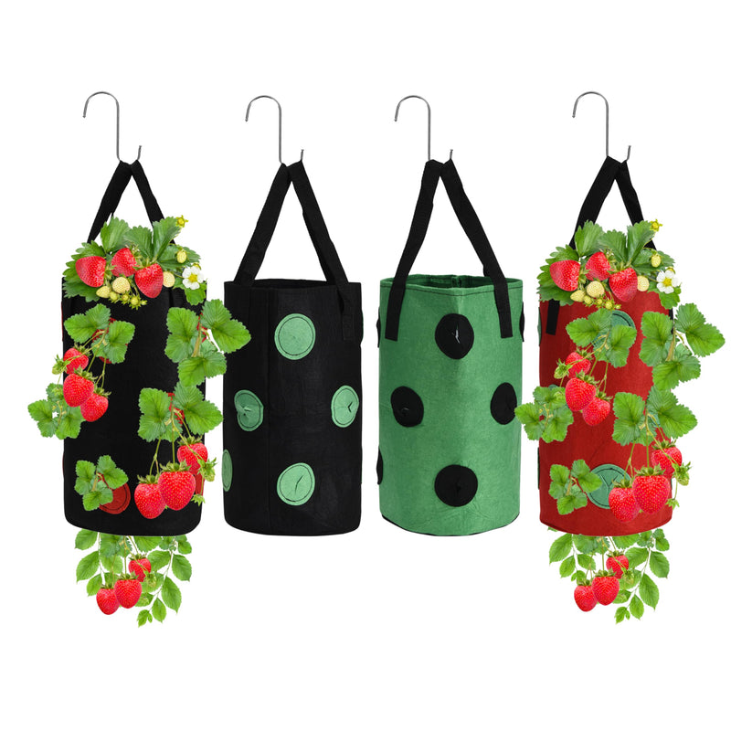 Hanging Strawberry Planter 4pcs - Promotes Growth, Prevents Root