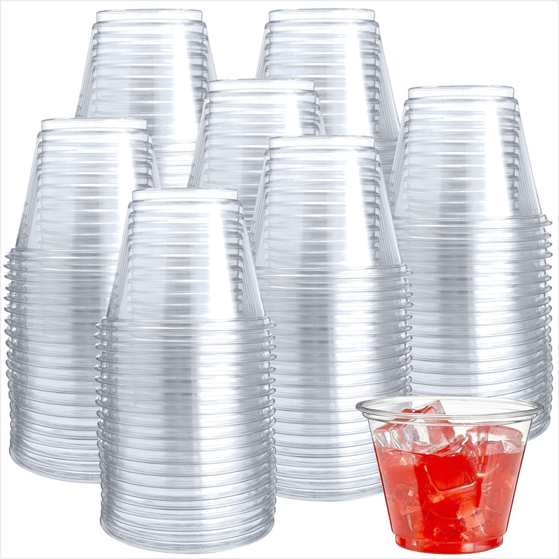 1000 Pk 9 Oz Clear Disposable Plastic Cups - Pet Cups For Parties, Water, Wine