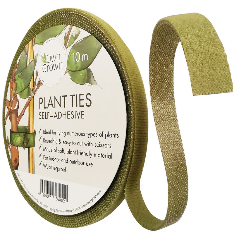 Garden Ties: 11yd Green Plant Ties  Hook And Loop Tape For Indoor And Outdoor