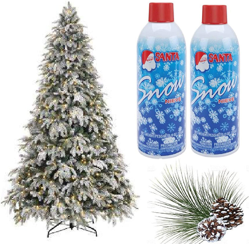 Winter Textured Snow Spray - 2pk 13oz Aerosol Bottles - Artificial Snow,