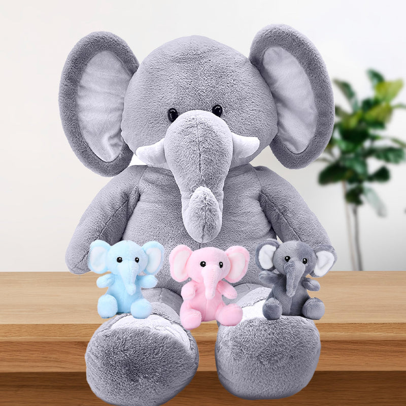 Giant Elephant Stuffed Toy Animal - Ideal Gift For Kids, Adults And Elephant