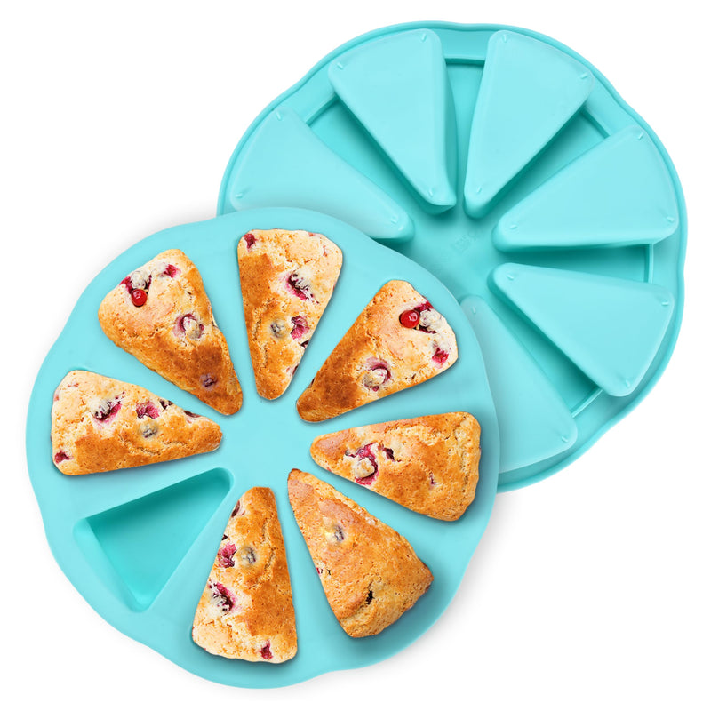 Silicone Scone Pan Triangle Diy_Blue_Set