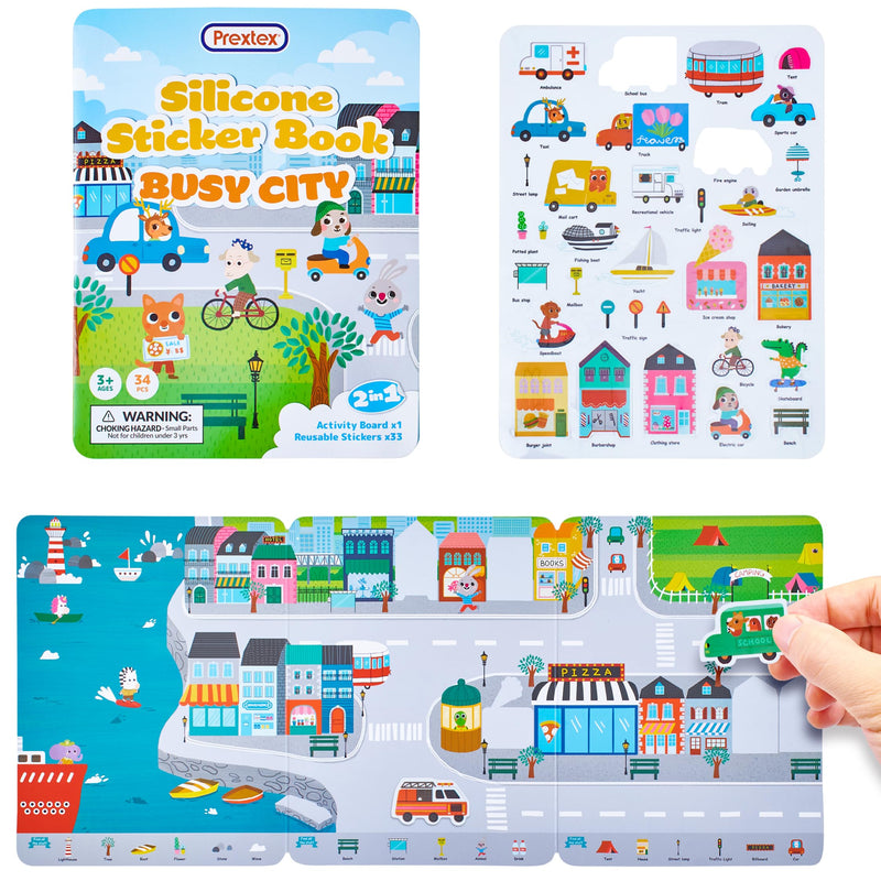 Silicone Sticker Book City