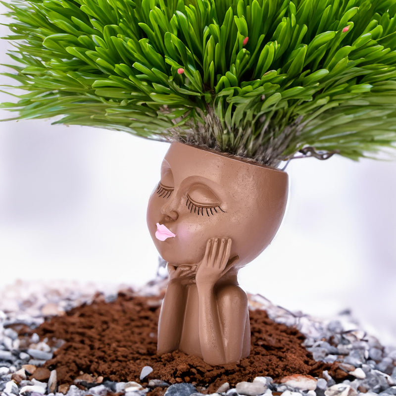 Face Planters Pots Head With Drainage - Planter Pots For Indoor Plants - Unique