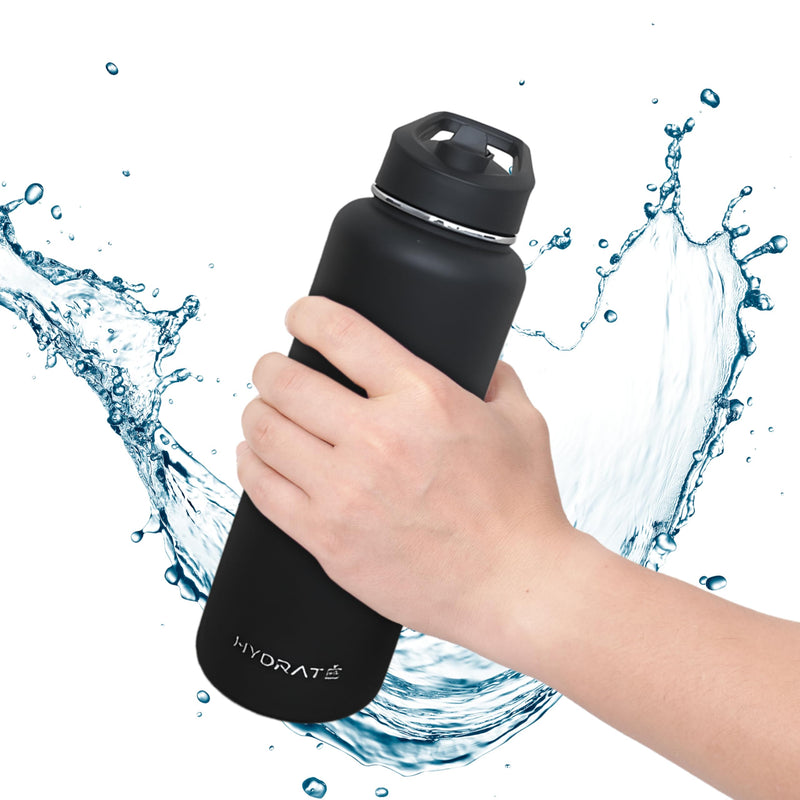 Water Bottles - Sports Water Bottle 40 Oz - Insulated Water Bottle - Durable