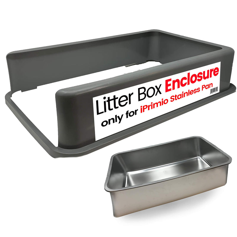 Xl Cat Litter Box Enclosure - Stainless Steel Large For Boxes Big Cats Pan Is