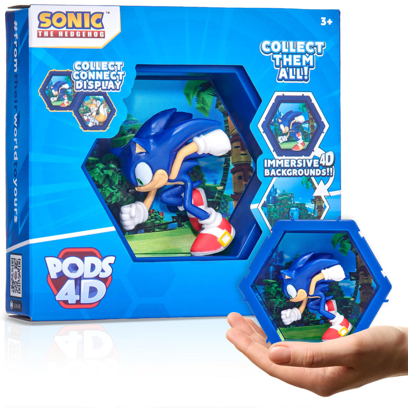 4d Sonic The Hedgehog Toy - Unique Connectable & Collectable Sonic Figure, Wall