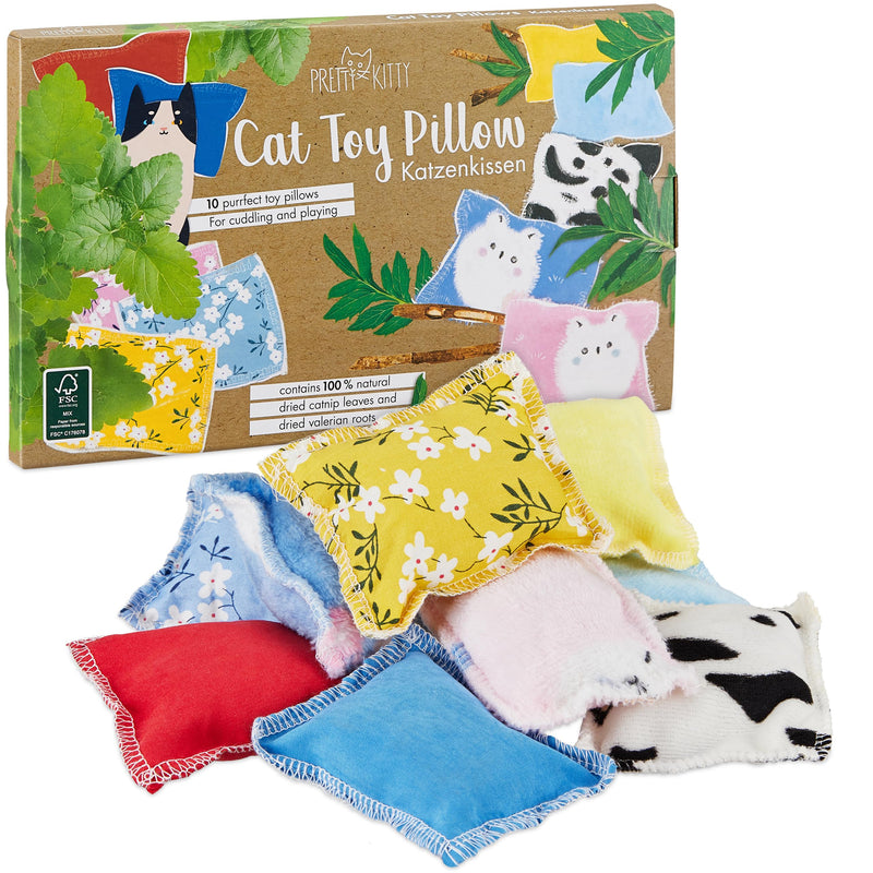 Cat Pillow For Cats: 10 Cat Pillows With Catnip And Valerian In A Cat Toy