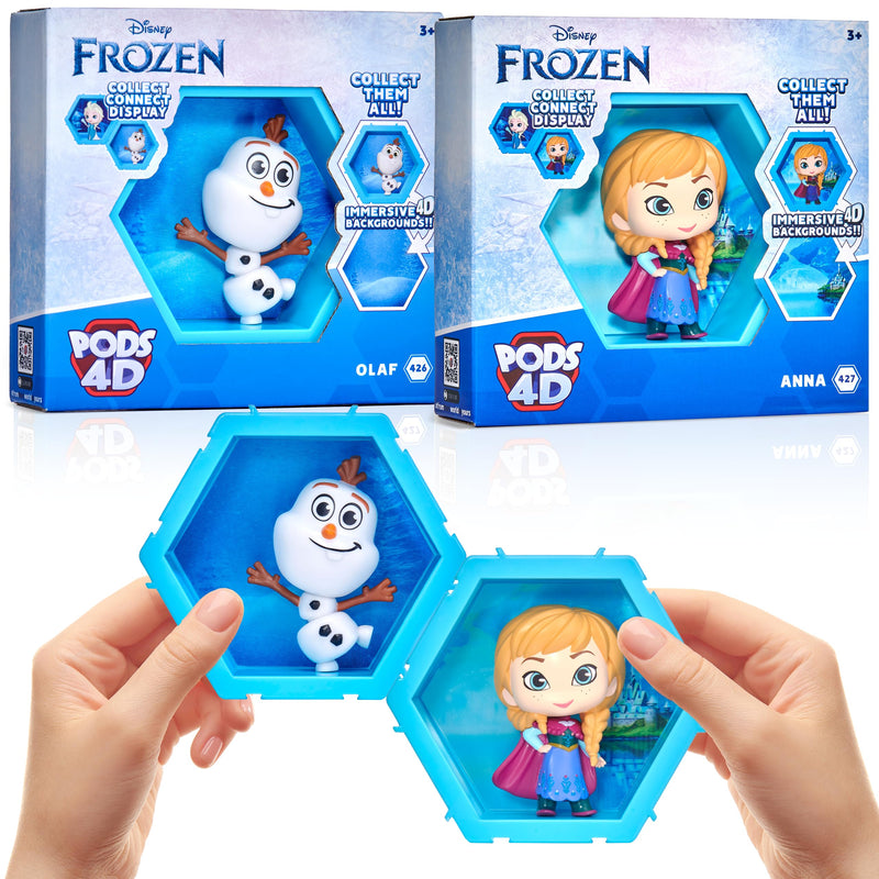 4d Disney Frozen - Anna & Olaf (2 Pack) - Unique Connectable & Collectable