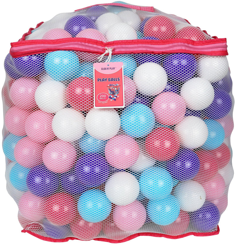 Pastel Colors Ball Pit Balls, 200 Pack - Plastic Refill Balls, Phthalate