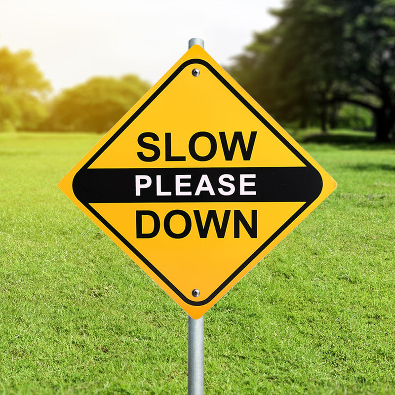 2 Pack Please Slow Down Sign_Set