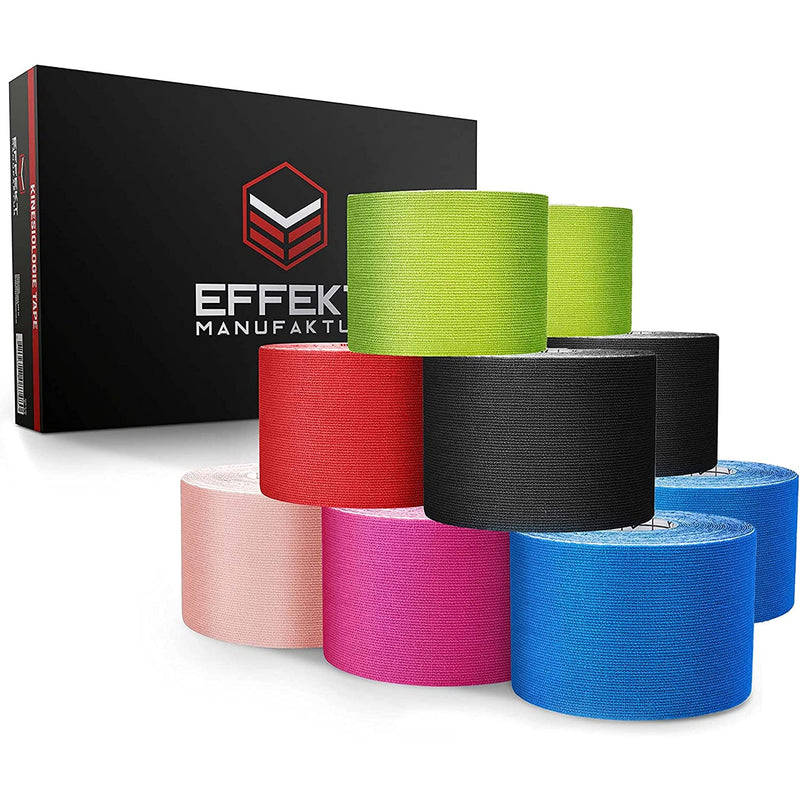 Effect Physio Kinesiotapes 5m X 5cm In Many Colors I 6 Sports Rolls Set  Kinesio