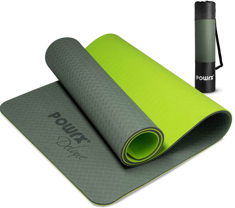 Yogamatte Deluxe Inkl Tragegurt + Tasche I Gymnastikmatte Bungsmatte 171x61x0,8c