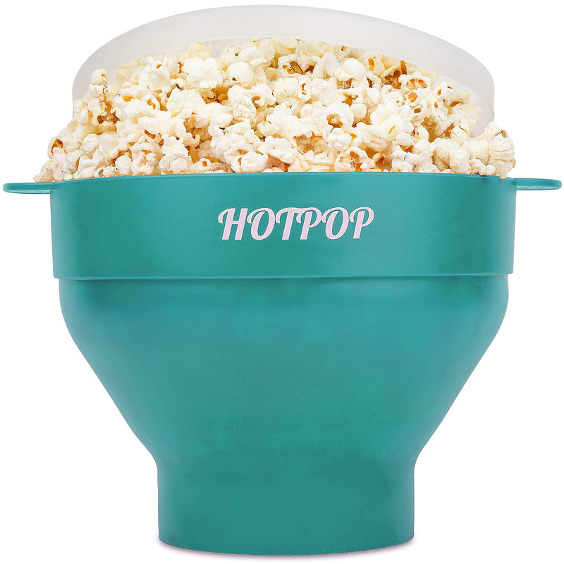 The Original  Microwave Popcorn Bowl Popper, Silicone Popcorn Maker, Collapsible