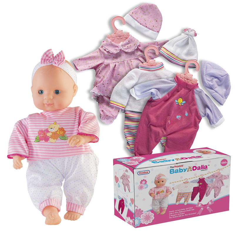 Baby Doll W/ 12-Pc Clothing Set  Baby Dolls Suitcase Set  Baby Doll