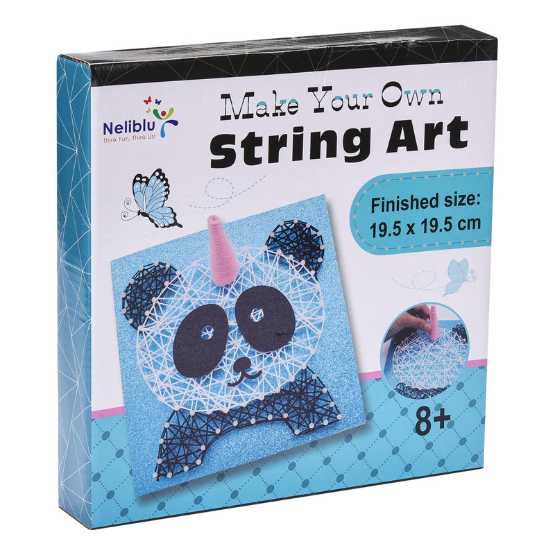 Diy String Art - 3d String Art Canvas Supplies - Craft Kit For Kids