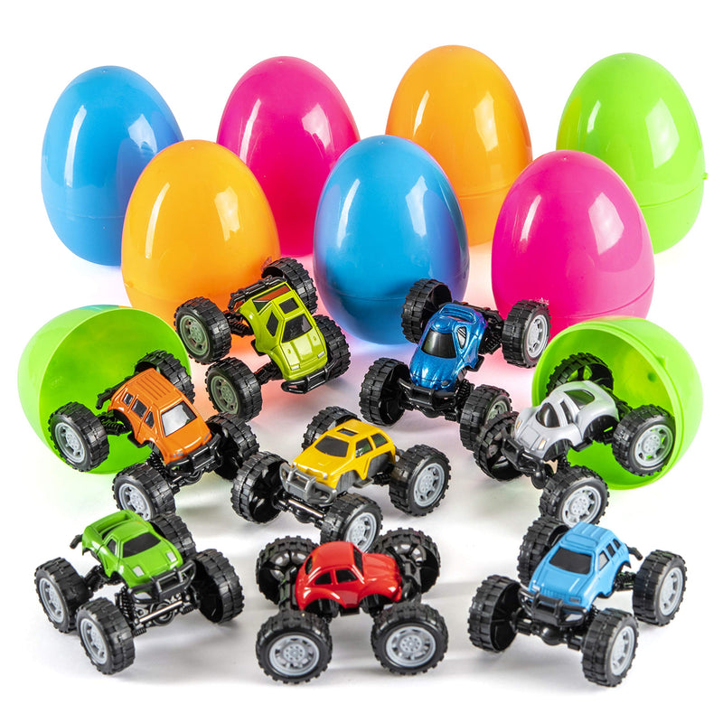 Jumbo Easter Eggs Filled With Diy Plastic Kids Monster Truck Toys  Easter