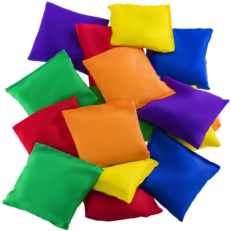 12 Pack Nylon Bean Bags - Fun Sports Outdoor Family Games - Bean Bag Toss