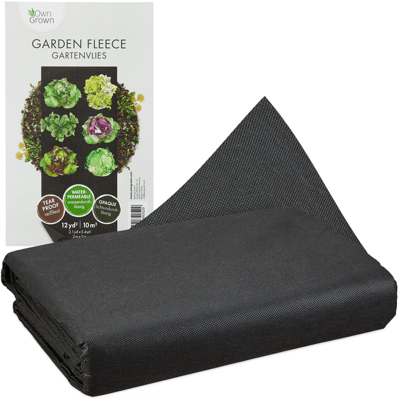 Weed Control Fabric Water Permeable 10 M Garden Fleece Water Permeable - 50 G/M