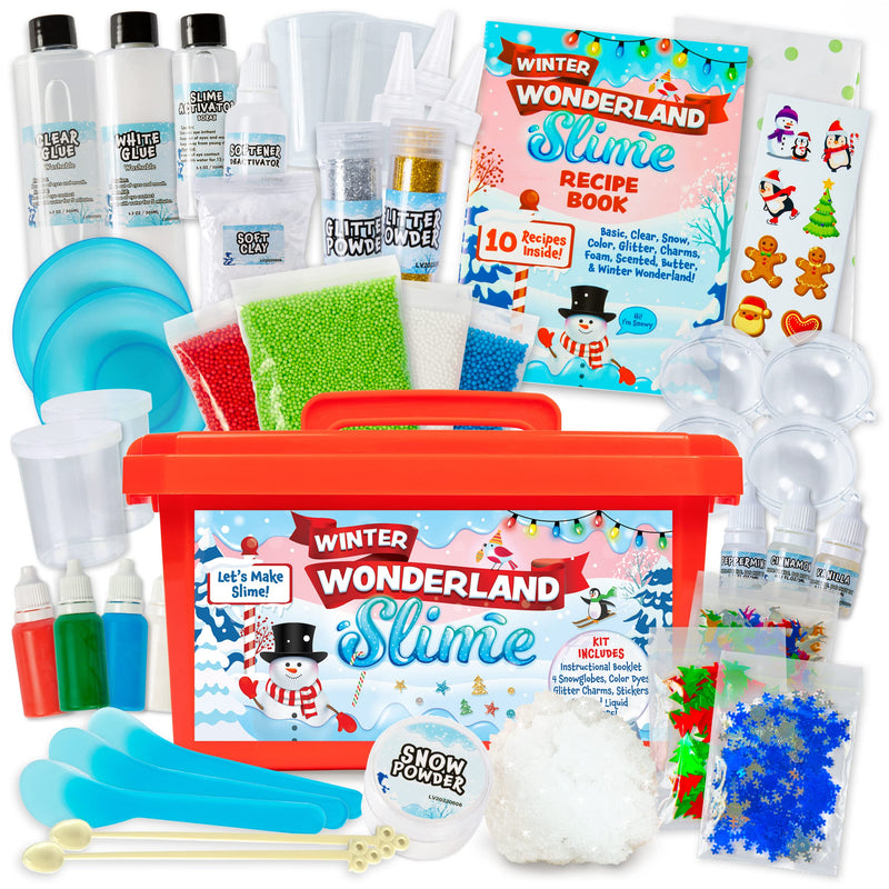 Winter Wonderland Slime Kit, Slime Kits For Girls And Boys, Diy Make Your Own