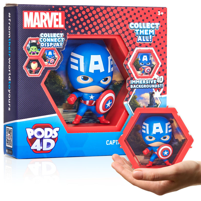 4d Marvel Captain America Toy, Unique Connectable & Collectable Toy Figure