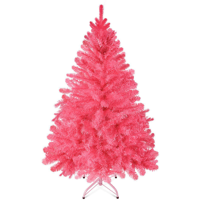 4 Feet Pink Christmas Tree - 320 Tips Hinged Artificial Canadian Fir Full