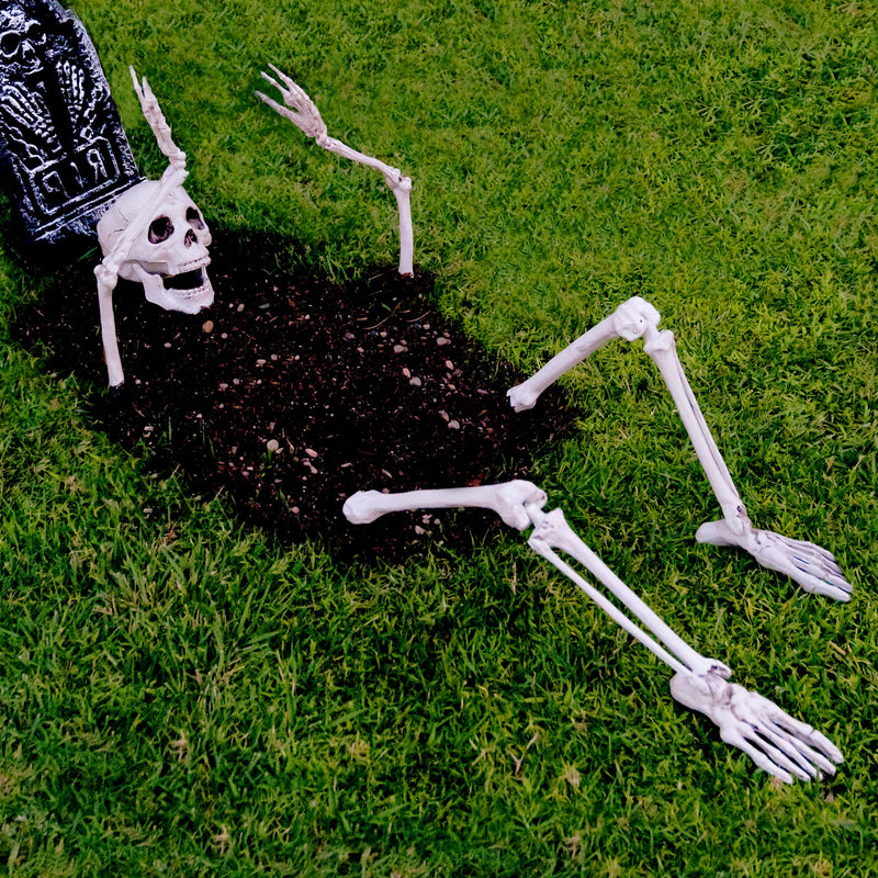 Skeleton Stakes For Outdoor Yard Halloween Decorations - Life-Sized