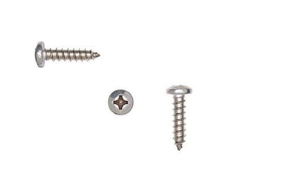 14 X 1" Stainless Pan Head Phillips Wood Screw, (25pc), 18-8 (304) Stainless Steel Screws