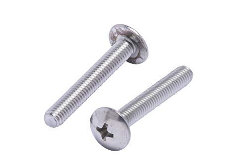 10-32 X 1/4" Stainless Phillips Truss Head Machine Screw, (100pc), Fine Thread, 18-8