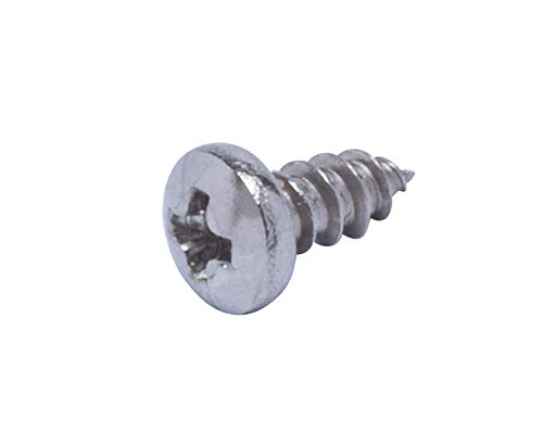 6 X 2" Stainless Pan Head Phillips Wood Screw, (100pc), 18-8 (304) Stainless Steel Screws