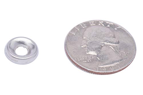 6 Stainless Cup Countersunk Finish Washer, (100 Pack) - Choose Size, by Bolt Dropper, 18