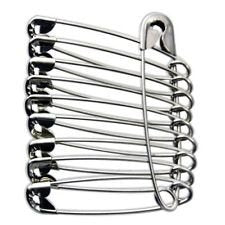 Katzco 100 Piece Safety Pins Set - Coiled Design with Nickel Plated Steel 1-3/4 Inches